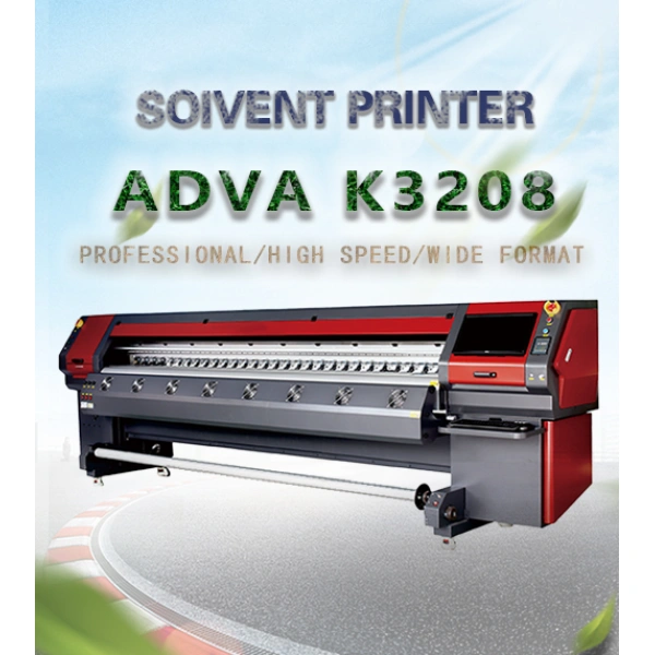 сольвентный принтер adva-- k3208 с головкой konica 512i