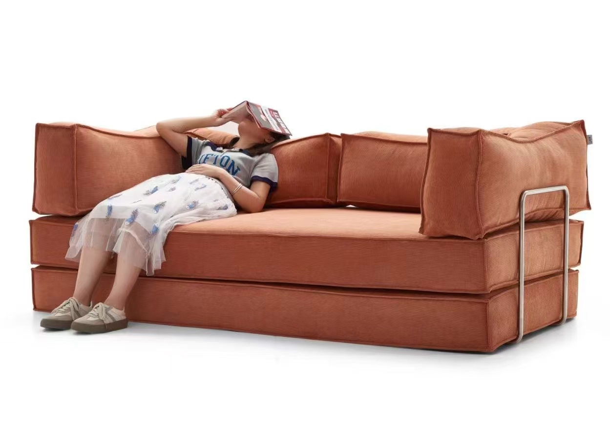 Antique compressed sofa bed Soft sofa fabric sofa factory