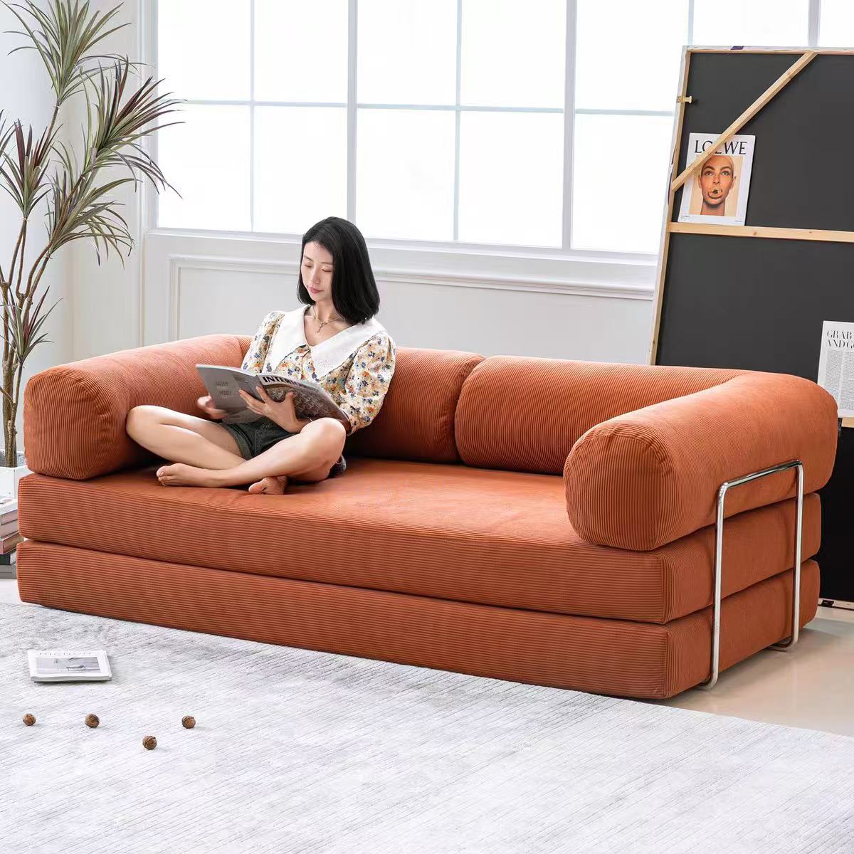 Antique compressed sofa bed Soft sofa fabric sofa