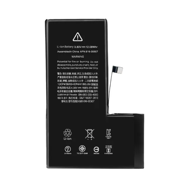 Replacement iPhone Xs Max battery 3.80V/3174mAh mobile phone battery