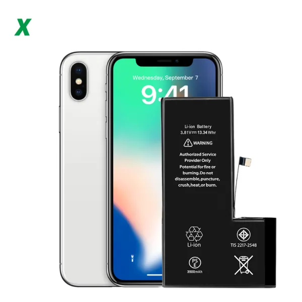 Replacement iPhone X battery high capacity 3500mAh phone battery