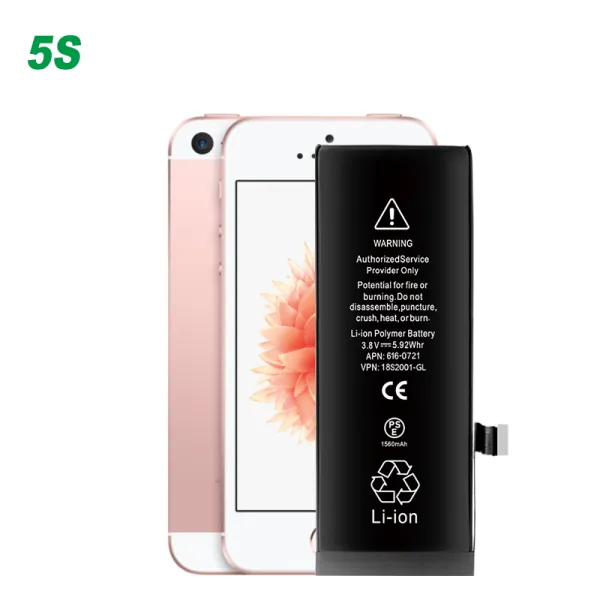 Replacement iPhone 5S battery high capacity phone battery factory