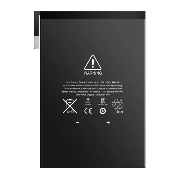 High quality OEM iPad Mini1 A1455 battery Li-ion tablet battery