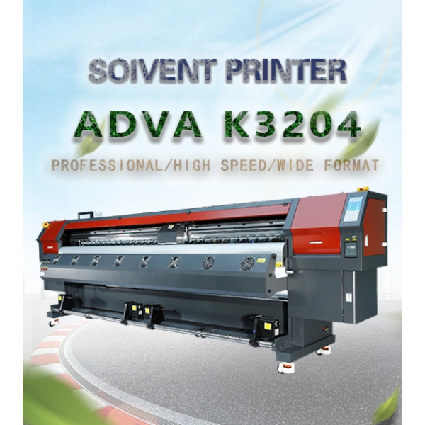сольвентный принтер adva-- k3204 с головкой konica 512i