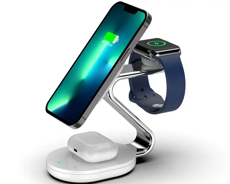 3 in 1 15w magnetic Wireless Charger Qi Wireless Charging Stand