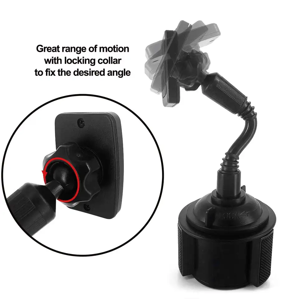 Gooseneck Phone Cup Holder and Car Mount