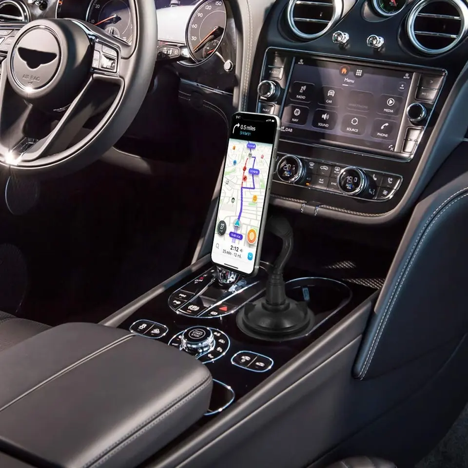 Gooseneck Phone Cup Holder and Car Mount