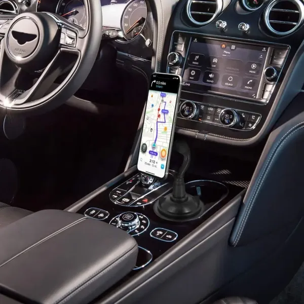 Gooseneck Phone Cup Holder and Car Mount