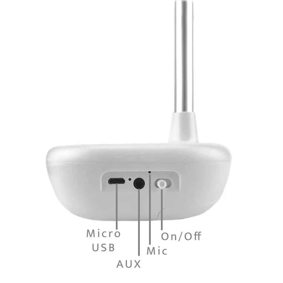 Wireless Speaker with Adjustable Phone and Tablet Desk Stand Holder