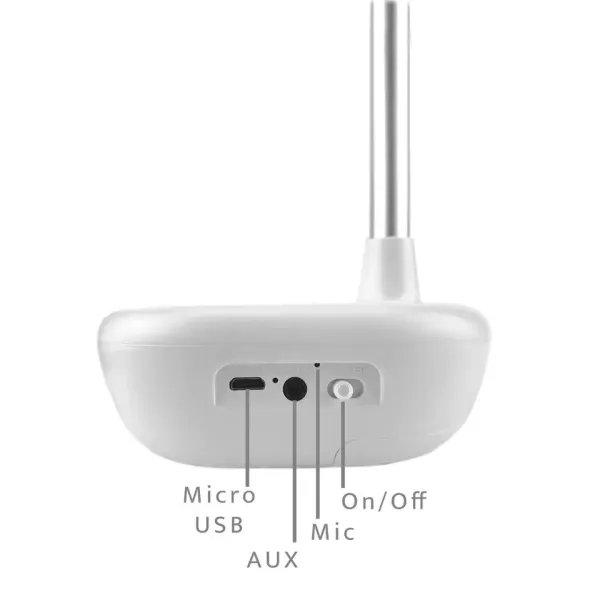 Wireless Speaker with Adjustable Phone and Tablet Desk Stand Holder