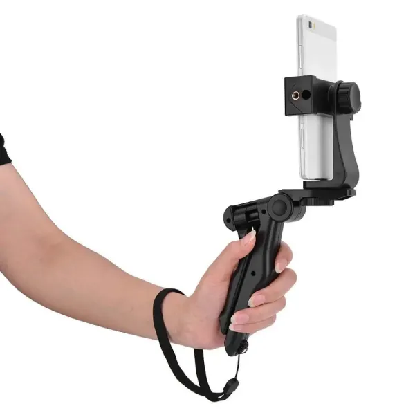 Smartphone Phone Holder Tripod Handheld Stabilizer Hand Grip Mount