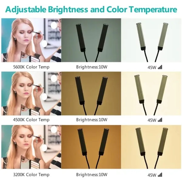 Dual arm eyelash extension beauty lash light lamp for salon Nail