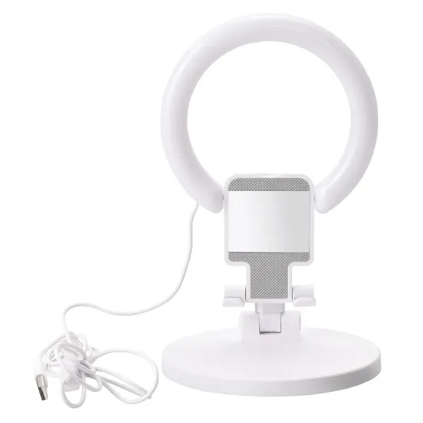 Folding Desktop LED Lamp Portable Mobile Phone Stand Beauty Ring Light
