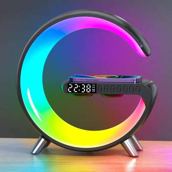 4 In 1 Wireless Charger Night Light Bluetooth Speaker 