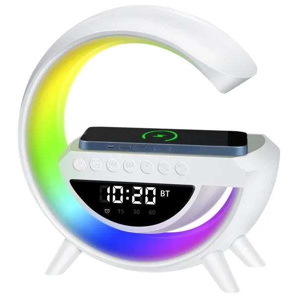 Wireless G Speaker Charger with Desk Lamp Bedside Night Light