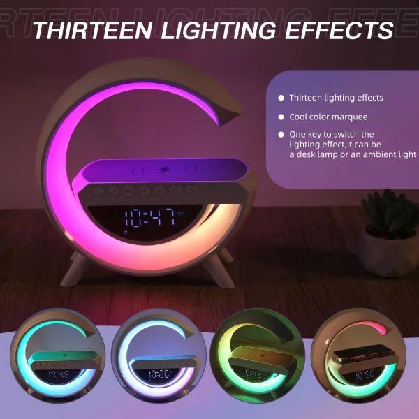 Wireless G Speaker Charger with Desk Lamp Bedside Night Light