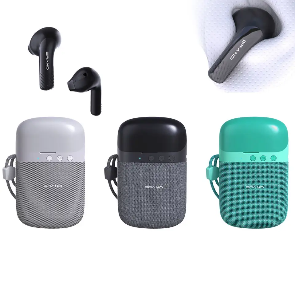 2 in 1 Portable Speakers Wireless Earbuds