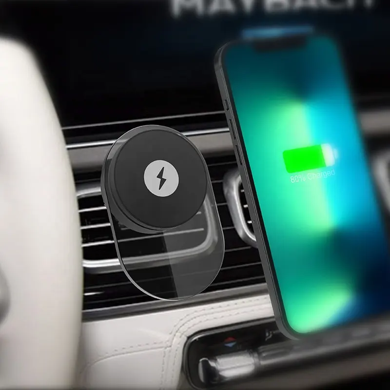 Magnetic Wireless Car Charger Mount Compatible with Magsafe