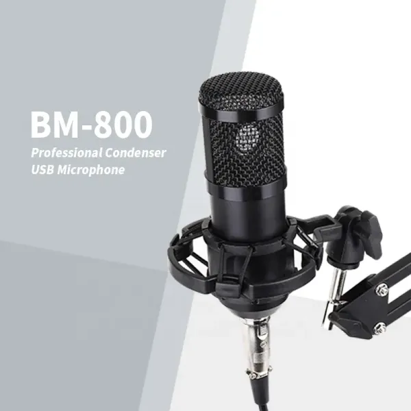  Vlogging Recording Condenser USB Microphone KIT