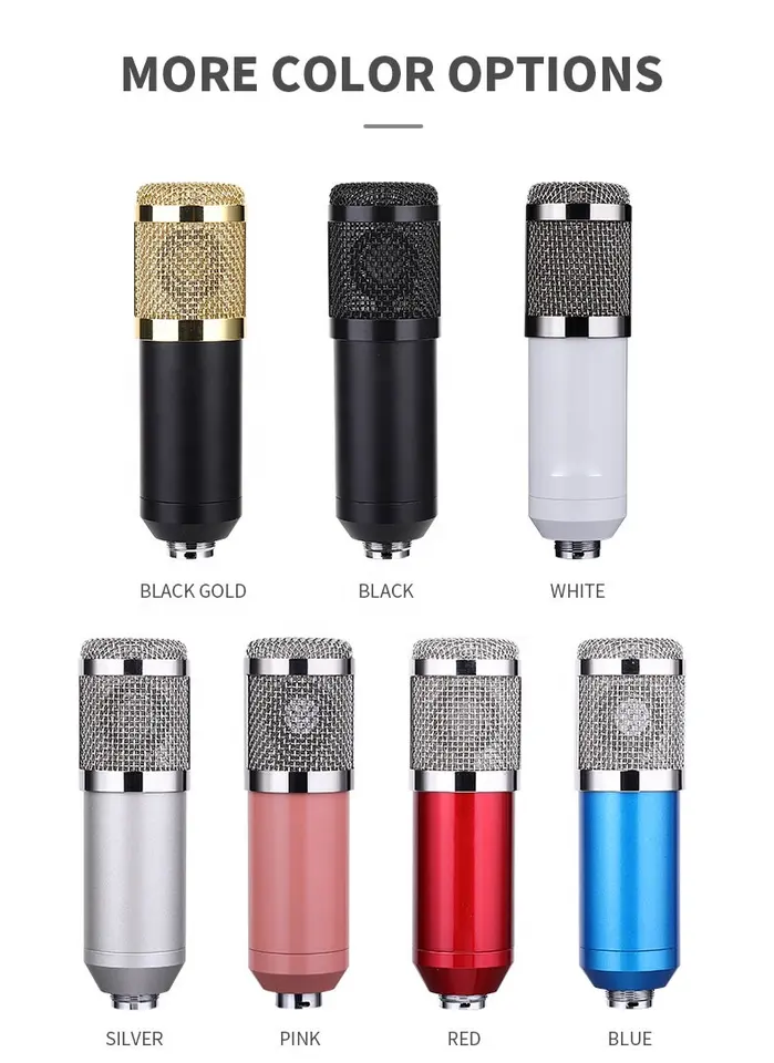  Vlogging Recording Condenser USB Microphone KIT