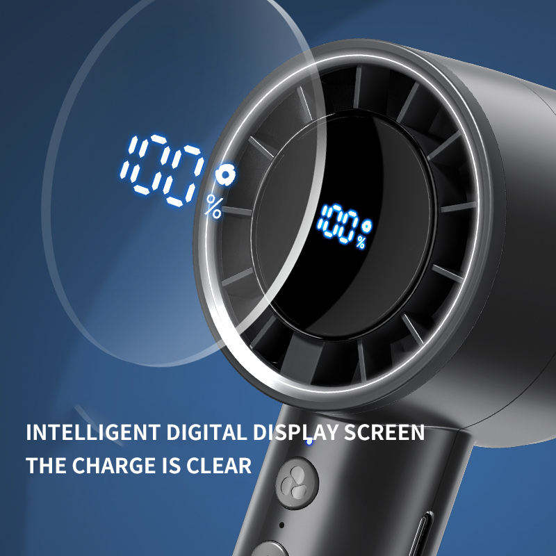 Digital Display Rechargeable Mini Electric Fan