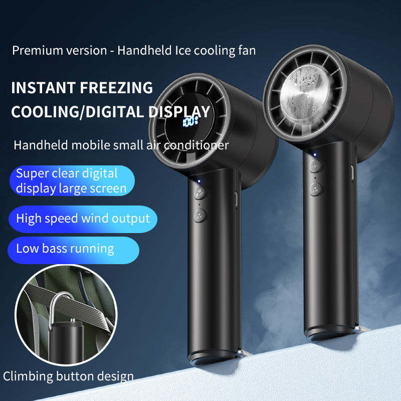 Digital Display Rechargeable Mini Electric Fan