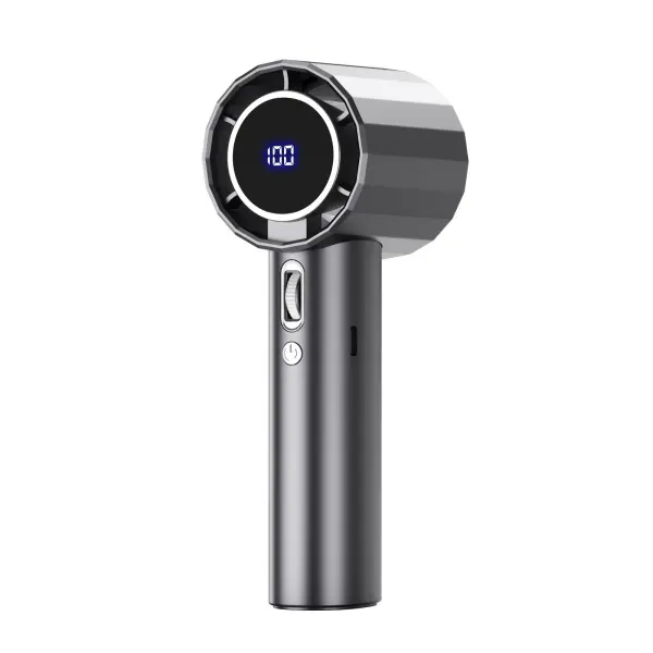 High Speed Handheld Fan with LED Digital Display