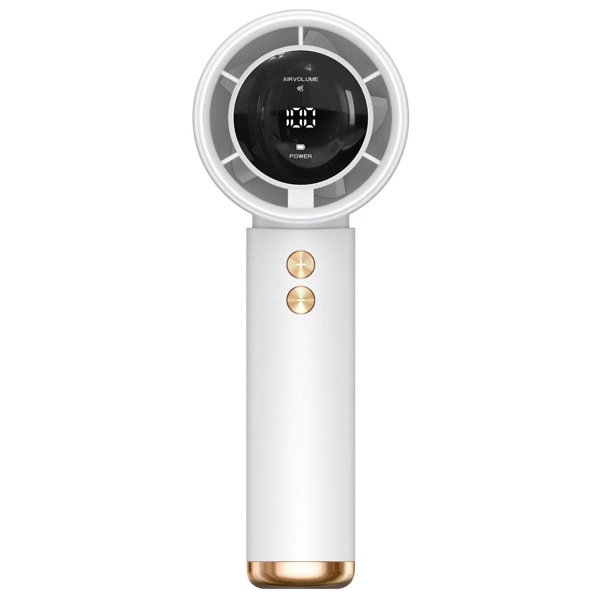 High Speed LED Digital Handheld Fan