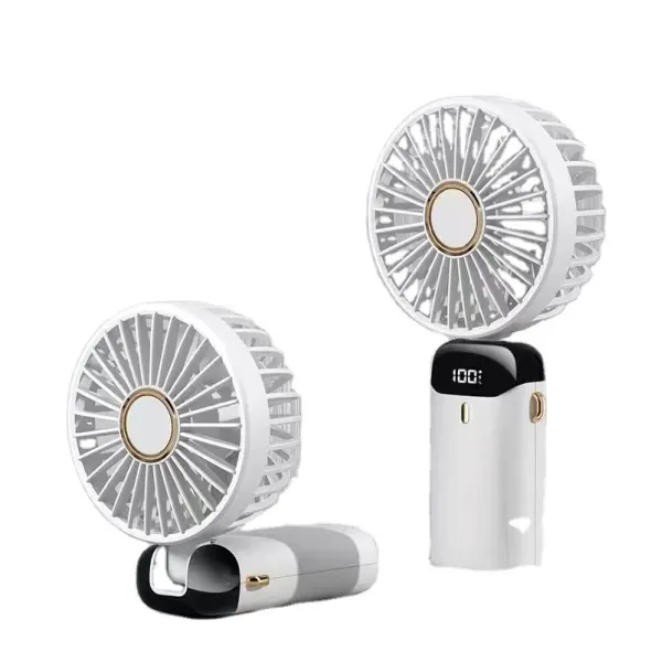 Handheld Mini Fan,USB Rechargeable Fodable Personal Fans 400mAh, 90 Adjustable, 3 Speed Strong Wind, Portable Handheld Table Fan for Office School Outdoor Travel