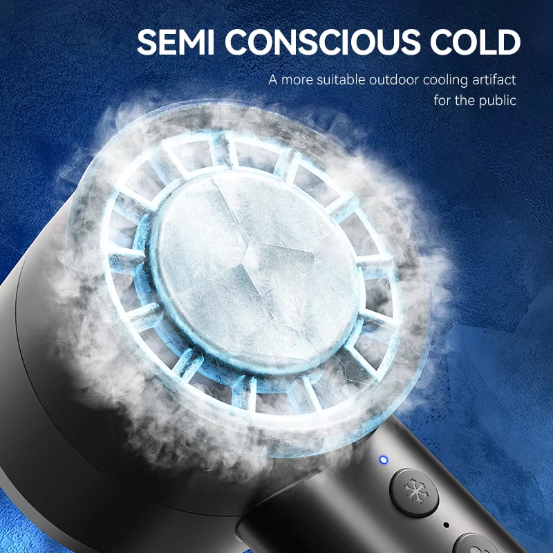 Portable Handheld Fan Built-in Cooling Compress