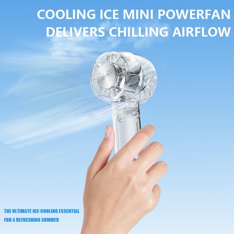 Portable Handheld Fan Built-in Cooling Compress