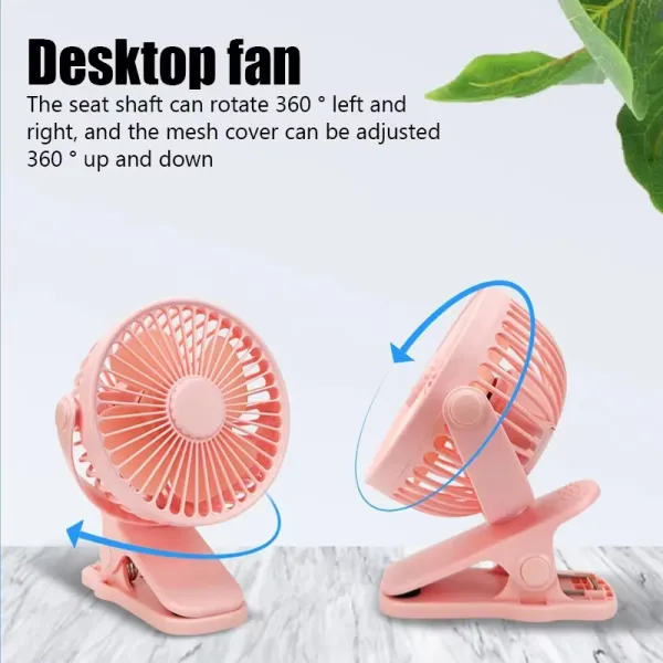 Clip-on Type Portable Mini Desk Fan
