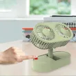 Desktop Small Personal Fan with 2 Rotatable Heads Desk Type Fan