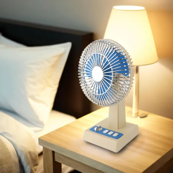 High Appearance Cooling Vintage Retro Style Desktop Fan for Home Office Desk Decor Gift