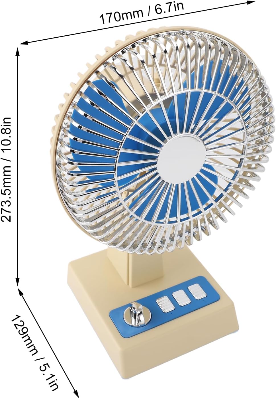 High Appearance Cooling Vintage Retro Style Desktop Fan for Home Office Desk Decor Gift