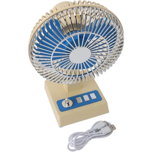 High Appearance Cooling Vintage Retro Style Desktop Fan for Home Office Desk Decor Gift