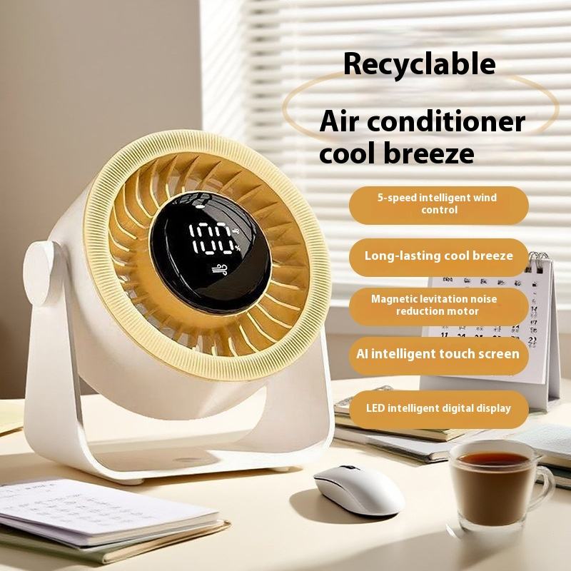 100 Speed Mini Portable Rechargeable Desktop Fan