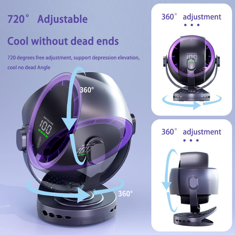 Portable Table Clip Powerful Small Turbo Fan