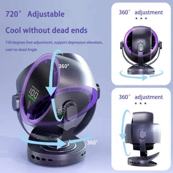 Portable Table Clip Powerful Small Turbo Fan