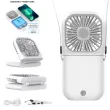 Portable Mini Handheld Fan Necklace Fan 3 Speeds Hanging Neck Cooling Fan