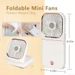 Portable Mini Handheld Fan Necklace Fan 3 Speeds Hanging Neck Cooling Fan