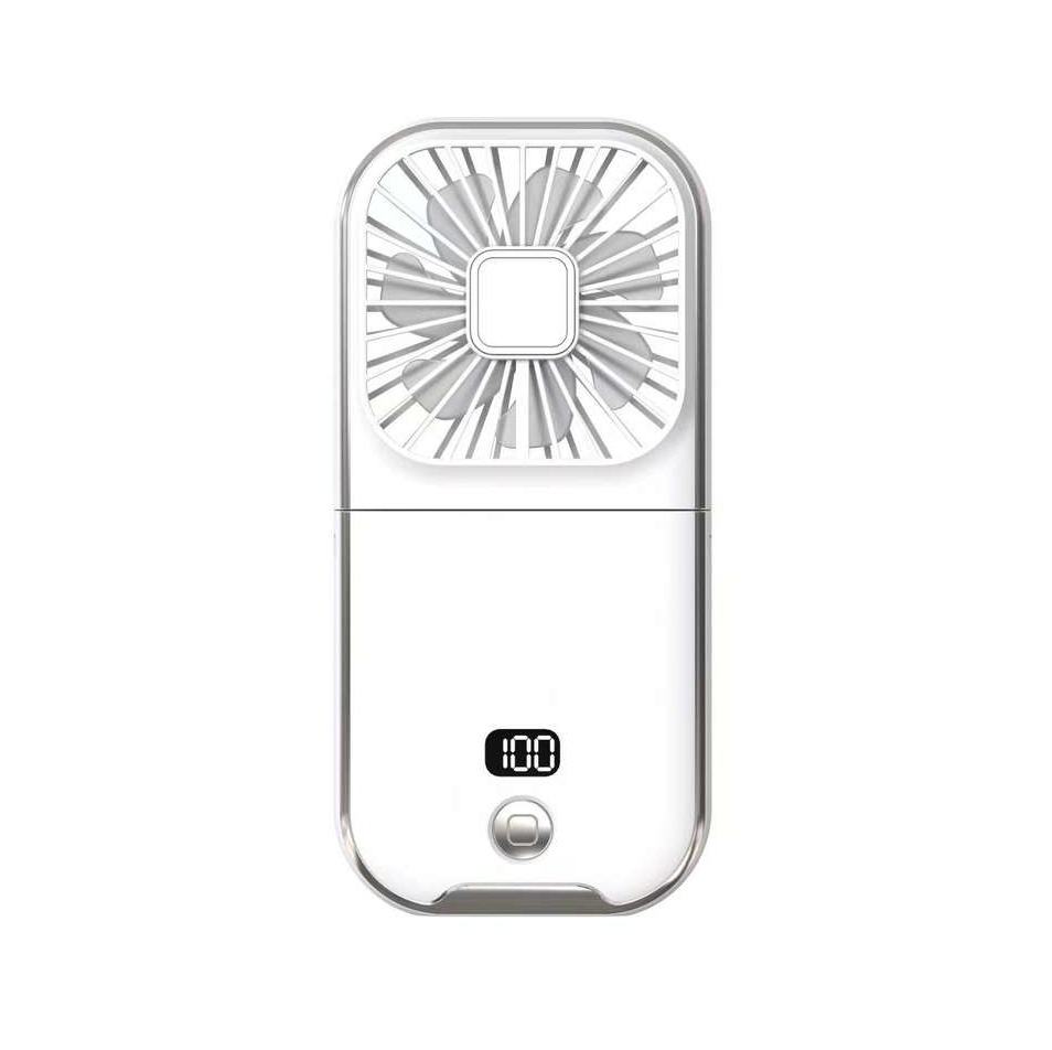 Portable Mini Handheld Fan Necklace Fan 3 Speeds Hanging Neck Cooling Fan