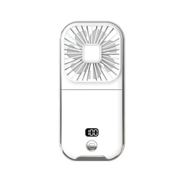 Portable Mini Handheld Fan Necklace Fan 3 Speeds Hanging Neck Cooling Fan