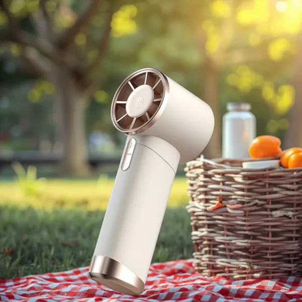 Wholesale in Stock Handy Mini LED Digital Turbo Handheld Fan