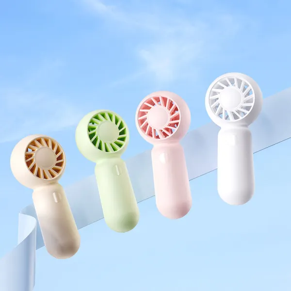 Handheld Mini Fan, USB Rechargeable, 4 adjustable wind speeds, Portable Handheld Fan for Office School Outdoor Travel