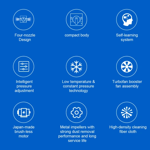 Window Cleaning Robot Liectroux YW509, 4-Way Water Spray