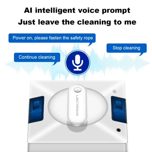 Window Cleaning Robot Liectroux YW509, 4-Way Water Spray