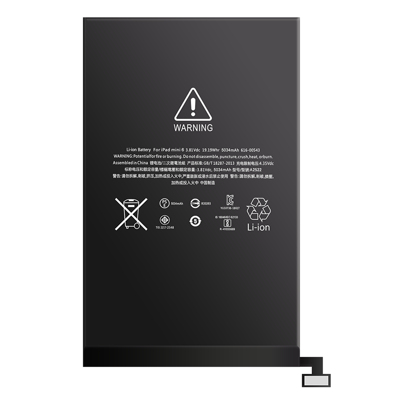 High quality OEM iPad Mini 6 battery A2522 5034mAh tablet battery