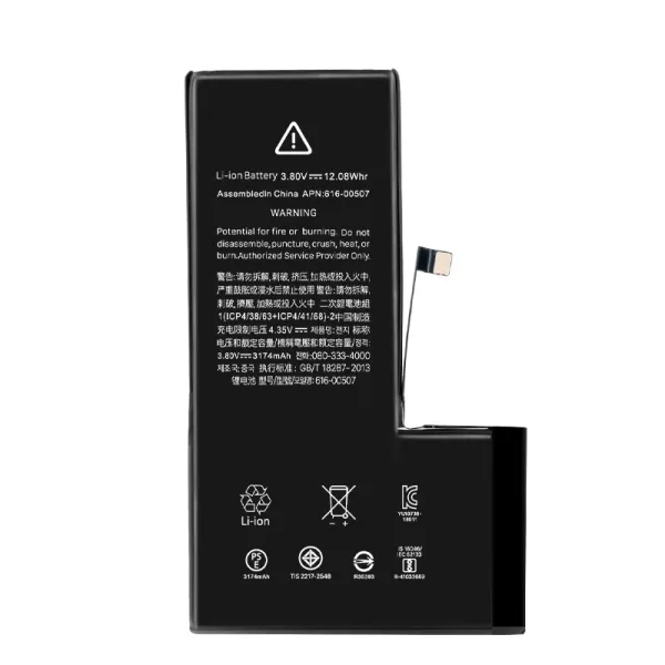 iPhone Xs battery with 3.81V/2658mAh Grade A Cobalt OEM battery cell