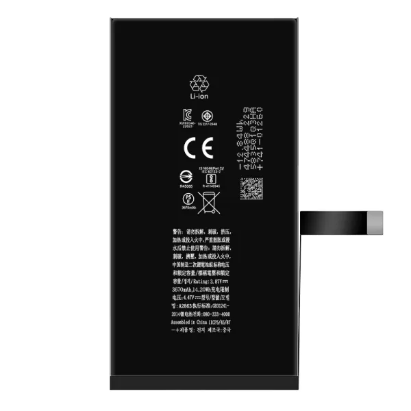 Batería OEM de gran capacidad para iphone 14 a2863, 3,87v/3670mah
